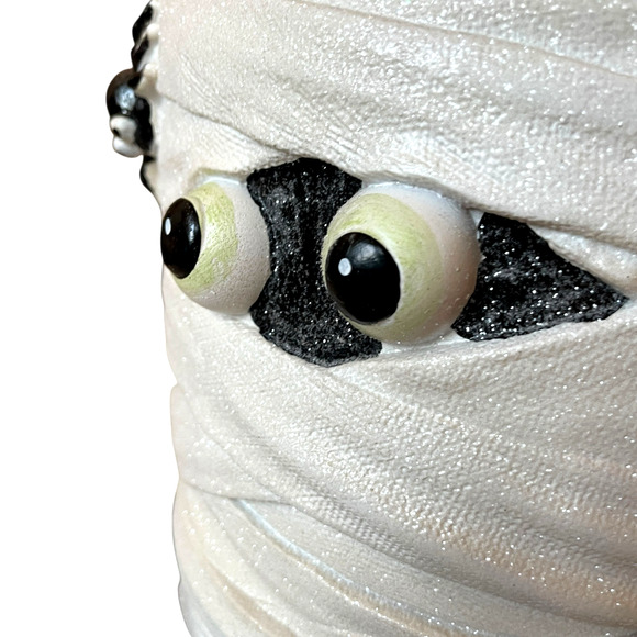 SWEET TREATS 2-Tier Mummy Halloween Faux Cake With Ghost & Pumpkin 19" NEW - Picture 14 of 16